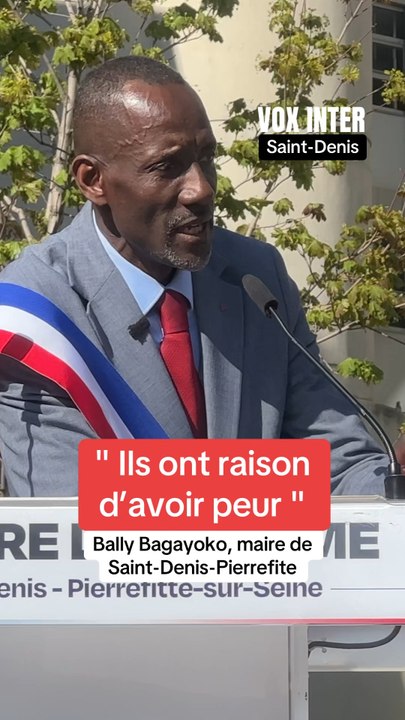 « Ils ont raison d’avoir peur »Bally Bagayoko, maire de Saint-Denis-Pierrefite.#ballybagayoko #bagayoko #saintdenis #saintdenis #mobilisation