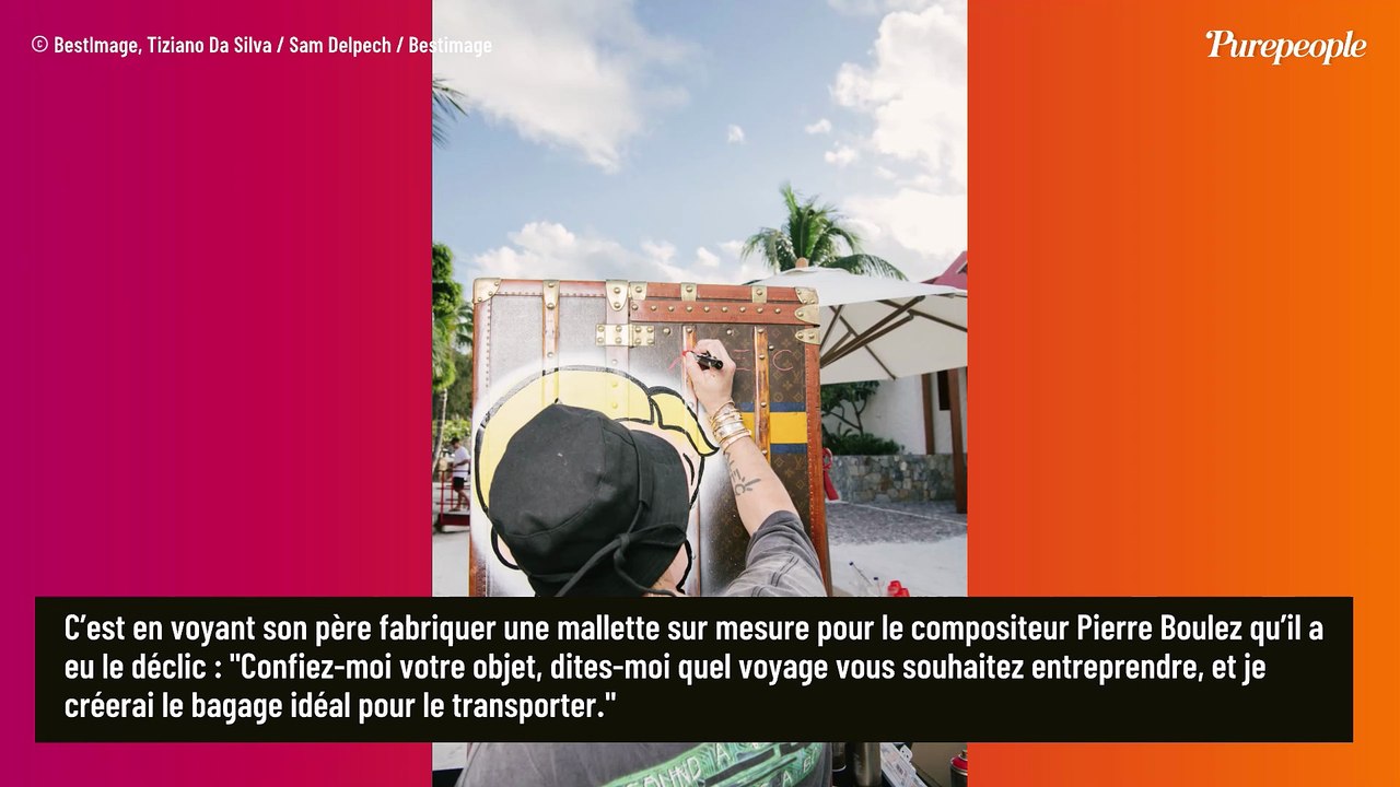 Visite de la maison de la famille Vuitton en banlieue parisienne, à Asnières : quand une malle de 1906 sert de table à thé