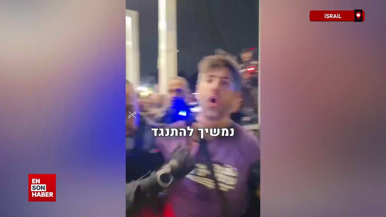israil polisi savaş karşıtı israilli göstericileri yaka paça gözaltına aldı