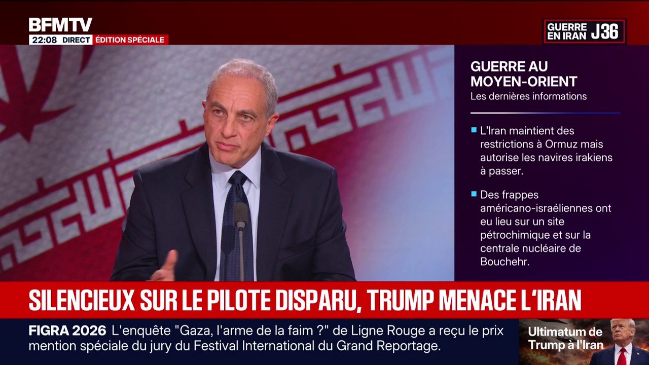 Pilote américain disparu en Iran: "C'est un enjeu important", explique Edouard Cukierman, ancien porte-parole de l'armée israélienne