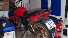 Moto furtada é recuperada pela Guarda Municipal minutos após o crime