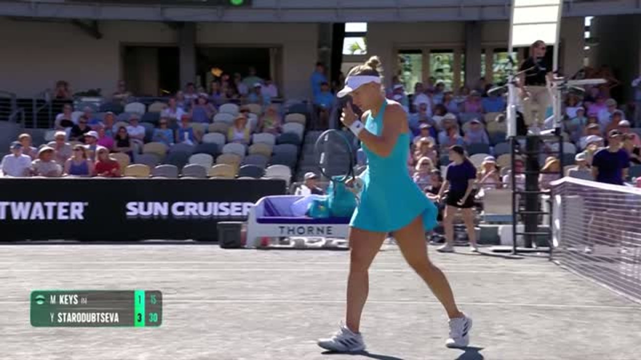 Charleston - Starodubtseva crée la surprise face à Keys !