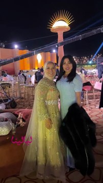 سهير جودة تحتفل مع هبة قطب بزفاف ابنة الأخيرة