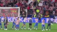 El cántico de la afición del Atleti con sus jugadores para la Champions