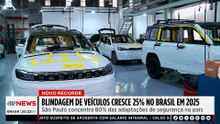 Blindagem de veículos cresce 25% no Brasil em 2025