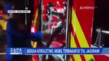 Diduga Korsleting pada Mesin AC, Mobil Terbakar di Tol Jagorawi | SAPA PAGI