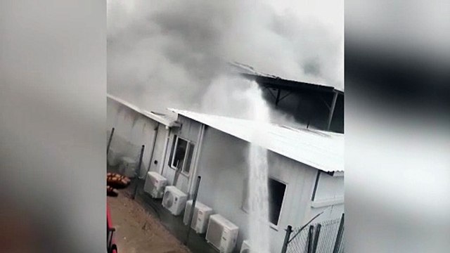 Firefighters stop fire at drone-hit foreign oil storage units in Basra