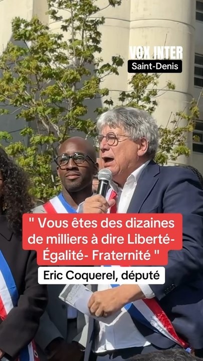 Eric Coquerel " Vous êtes des dizaines de milliers à dire Liberté-Égalité- Fraternité "#ballybagayoko #bagayoko #saintdenis #municipal #maire