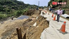 台中大雨猛灌  霧峰暗坑巷便道又被沖毀