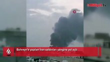 Ülkenin en büyük petrol rafinerisi vuruldu! İran füzeleri sonrası Bahreyn'de büyük patlamalar