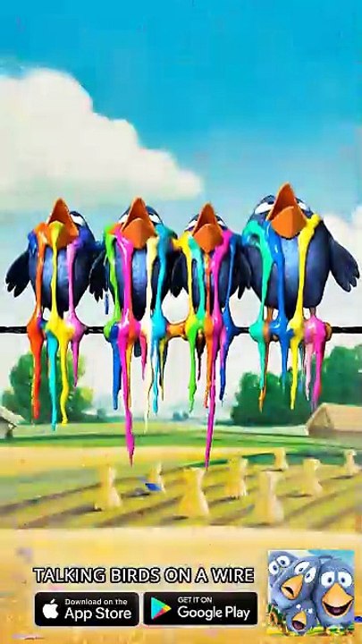Never chew the magic gum!  😱😂 Talking Birds On A Wire Game