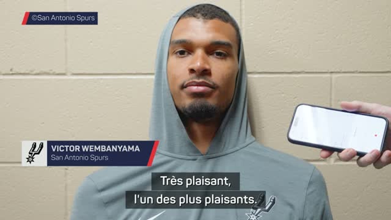 Spurs - Wembanyama: "On apprend beaucoup face au meilleur joueur offensif du monde, Jokić”