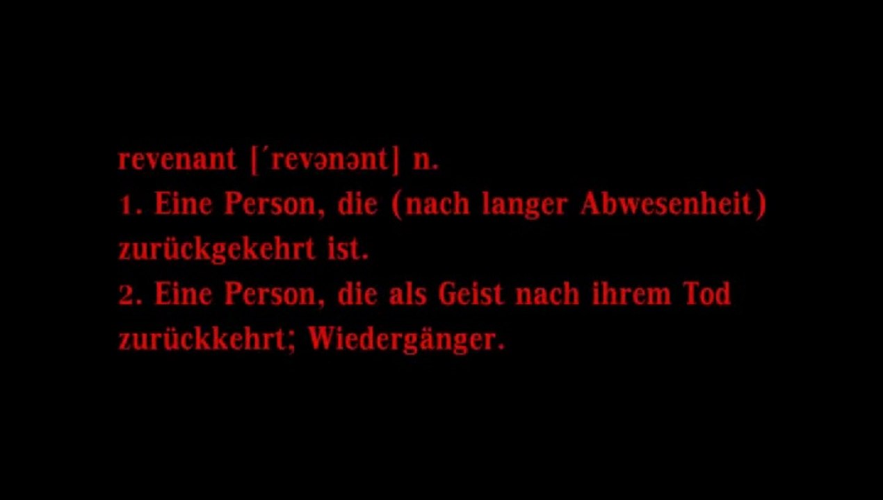 Revenant Sie kommen in der Nacht Film deutsch