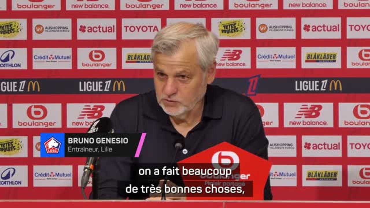Lille - Genesio veut que son équipe reste humble après la victoire 3-0 contre Lens