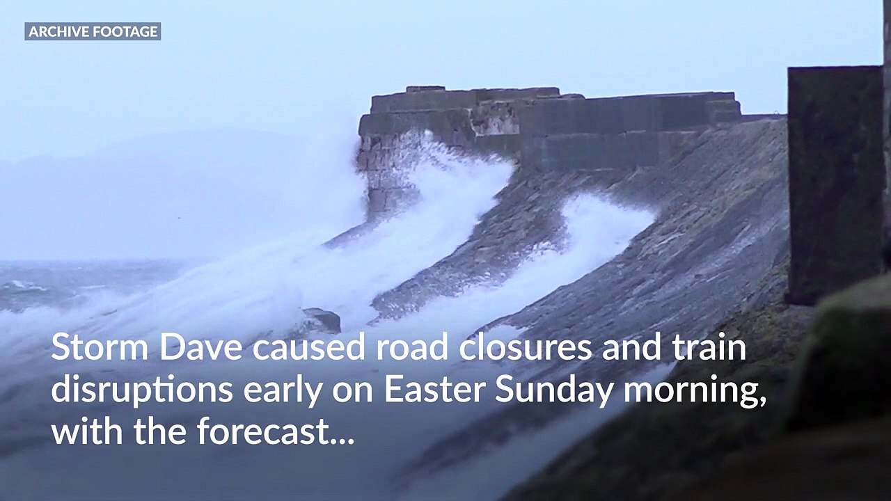 Weather warnings lifted as Storm Dave eases on Easter Sunday