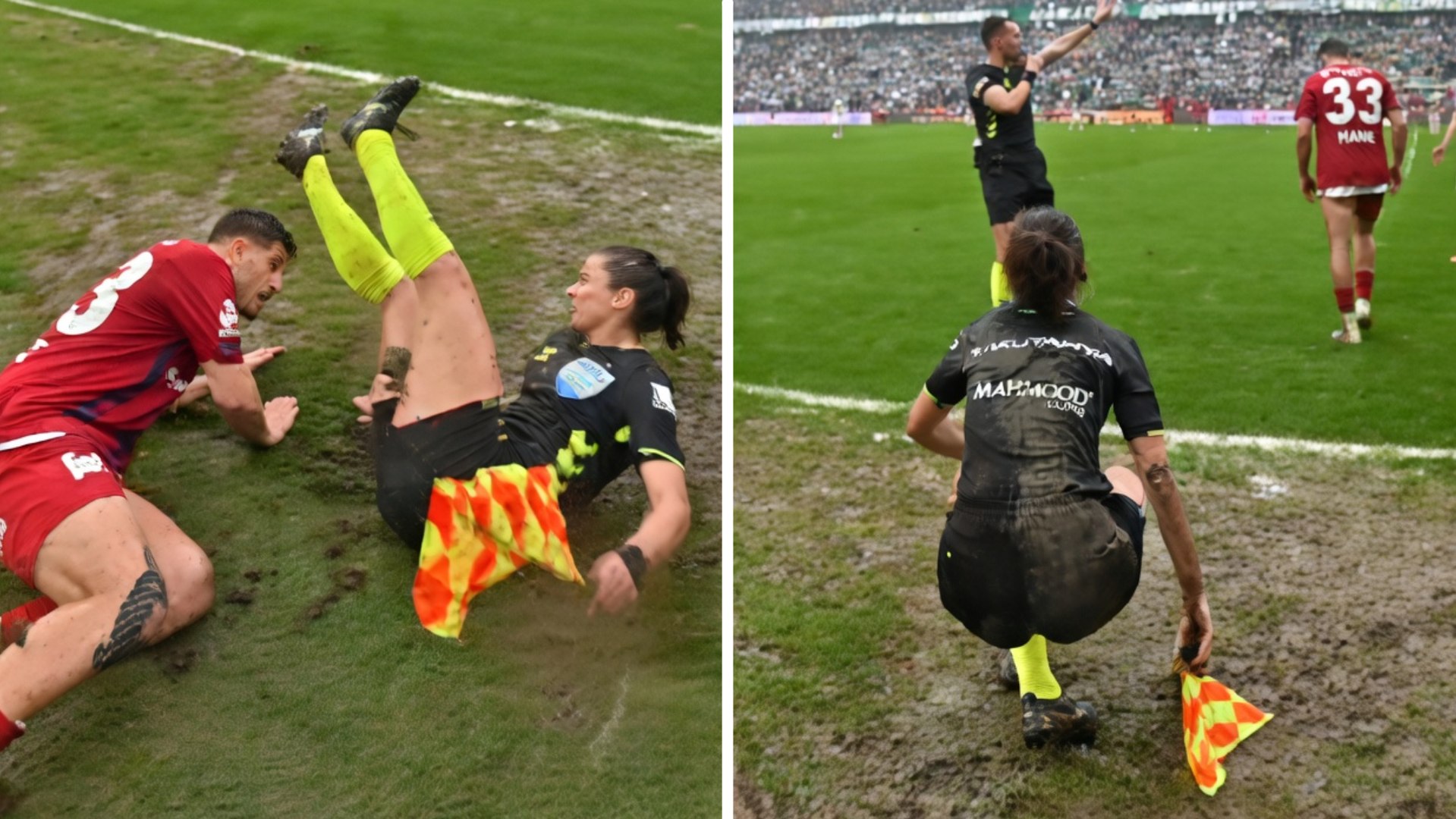 Cr�ticas a un jugador por barrer y no preocuparse de la linier