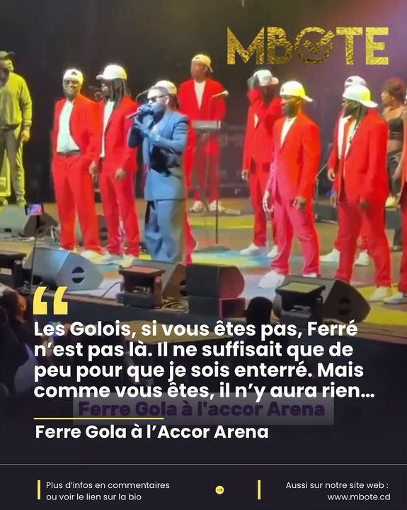Ferre Gola parle à l’Accor Arena