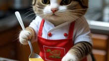 Cute Cat Preparing Dosa 😻🥞  South Indian Cooking Fun 😍