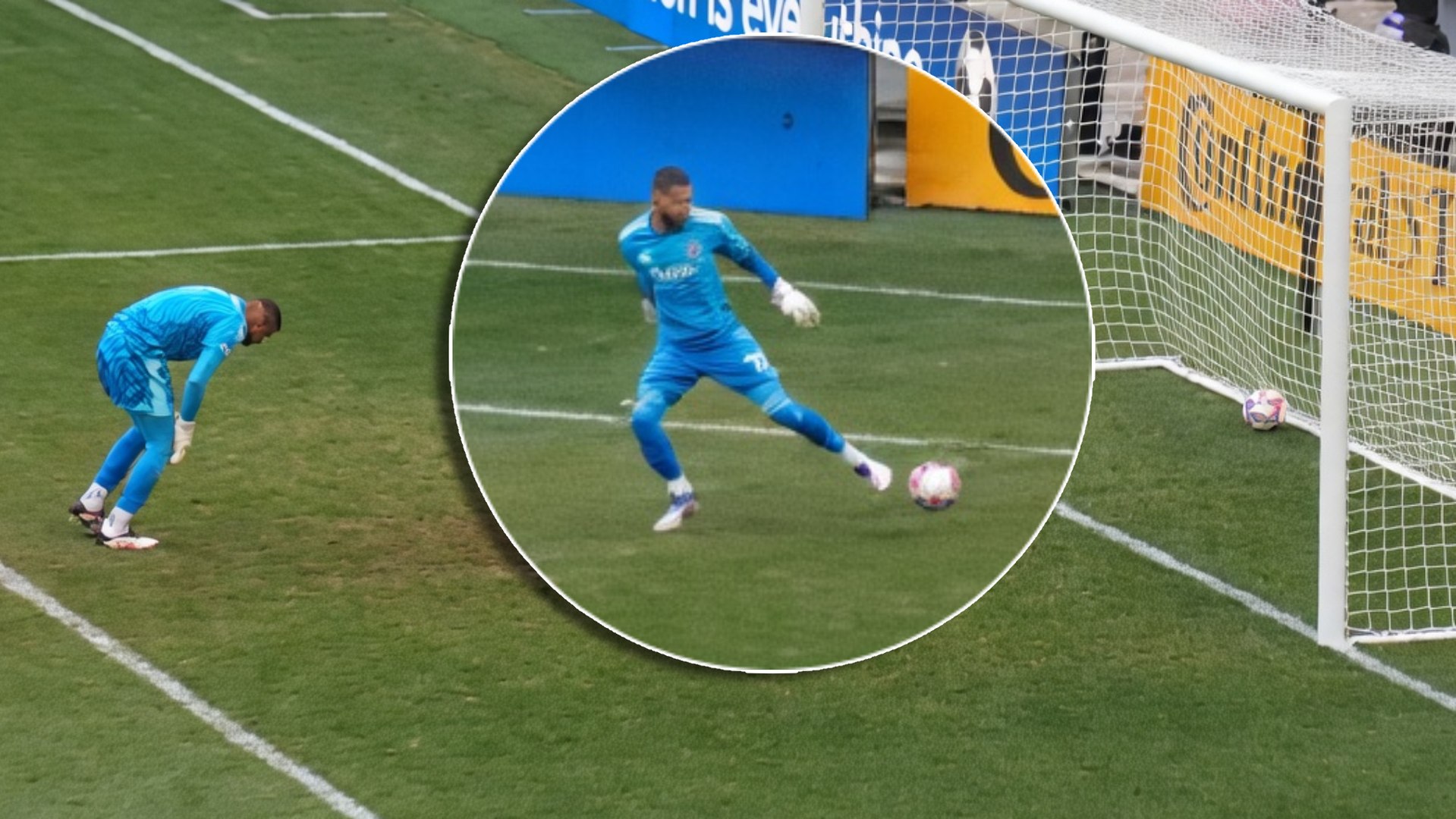 Ya tenemos el blooper del a�o: �qu� hace el portero?