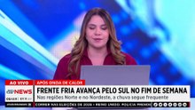 Frente fria avança pelo Sul e muda o tempo no Sudeste