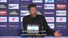 Atlético - Simeone sur le carton rouge annulé pour le Barça : “Le VAR s’est trompé”