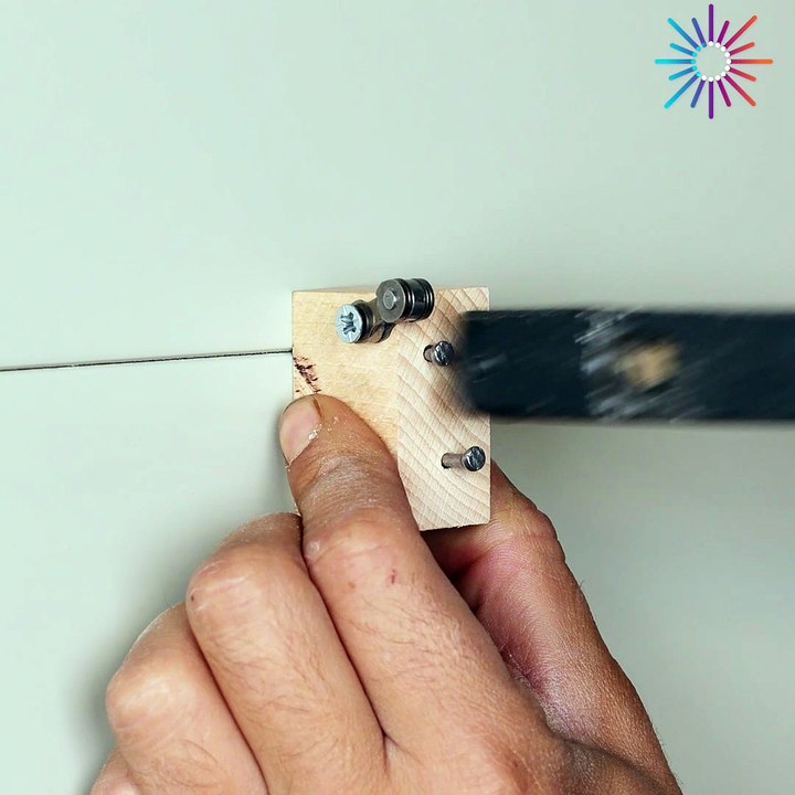 Easy DIY clothesline hack for small spaces!