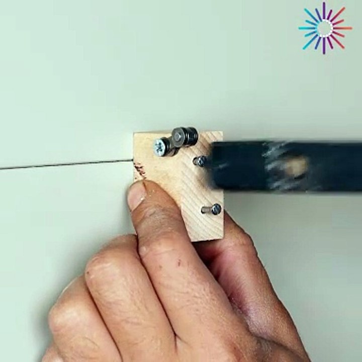 Easy DIY clothesline hack for small spaces!