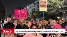 İsrail polisi, Tel Aviv'de düzenlenen ABD-İsrail karşıtı protestoya müdahale etti