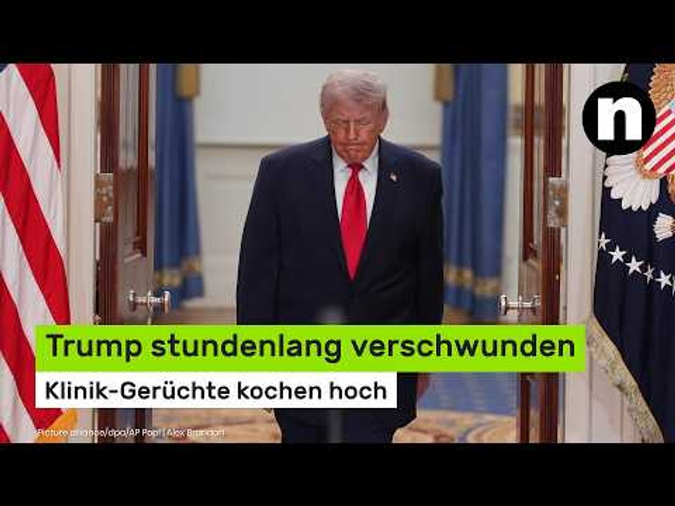 Donald Trump: US-Präsident stundenlang verschwunden - Klinik-Gerüchte kochen hoch