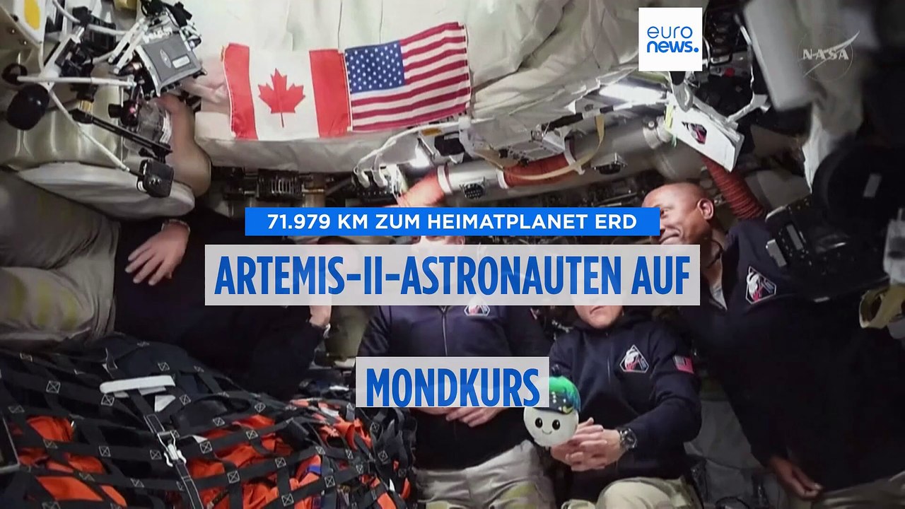271.979 km zum Heimatplanet Erde: Artemis-II-Astronauten auf historischem Mondkurs