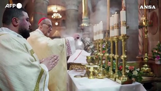 Pasqua a Gerusalemme, Messa senza fedeli al Santo Sepolcro