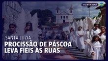 Santa Luzia Procissão de páscoa leva Fieis às ruas