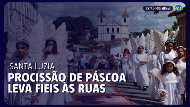Santa Luzia Procissão de páscoa leva Fieis às ruas