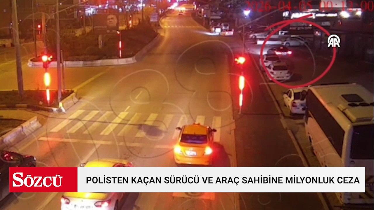 Polisten kaçan alkollü sürücü ile araç sahibine 1 milyon 292 bin lira ceza kesildi