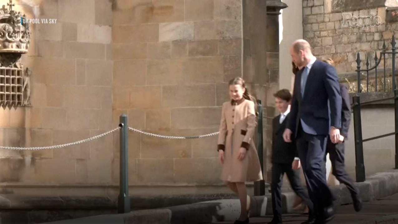 Kate Middleton and Prince William Step Out with George, Charlotte and Louis for Easter Service After 2-Year Absence