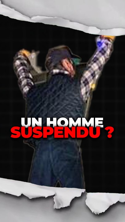Un homme suspendu ?
