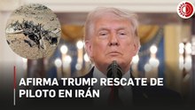 Trump anuncia el rescate del militar desaparecido en Irán tras derribo de su avión de combate