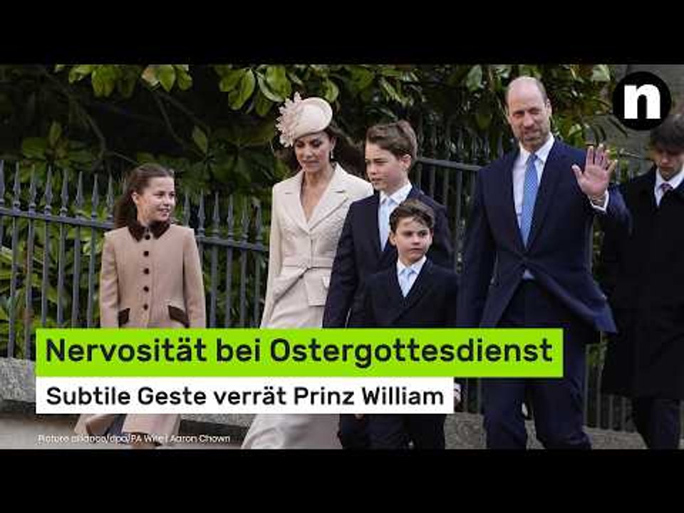 Prinz William: Nervosität bei Ostergottesdienst - subtile Geste verrät britischen Thronfolger
