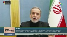 Iranian FM denounces crimes against humanity commited by U.S. and Israel