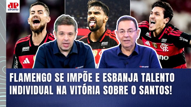 ISSO AÍ É COVARDIA, gente! O FLAMENGO SIMPLESMENTE CONSEGUE... VITÓRIA sobre o SANTOS é DEBATIDA!