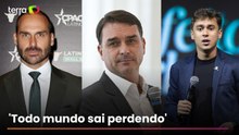 Após Eduardo Bolsonaro e Nikolas Ferreira discutirem nas redes, Flávio Bolsonaro pede união