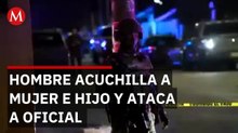 Atacó a su pareja e hijo en Tijuana y casi apuñala a un policía