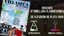RESUMEN 3ª NOVILLADA CLASIFICATORIA XII CERTAMENN ALFARERO DE PLATA 2026