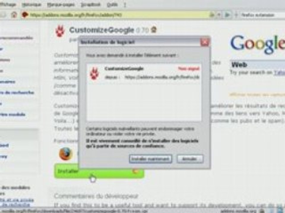 Firefox - Gérez les modules complémentaires