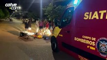 Motociclista fica ferido em batida no bairro Interlagos