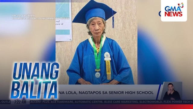 78-anyos na lola, nagtapos ng Senior High School | Unang Balita