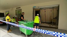 Police hunting for three people after car crashed into Brisbane store