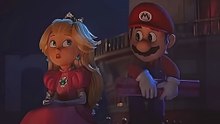 Princess Peach Kisses Mario Scene - Super Mario galaxy movie