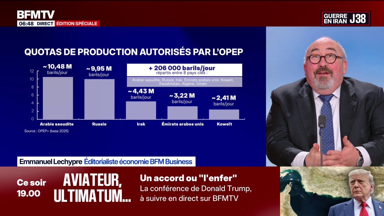 Guerre au Moyen-Orient: certains pays de l'Opep+ vont augmenter une nouvelle fois les quotas de production de pétrole