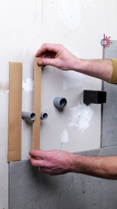 The trick to perfect tile holes🛠️